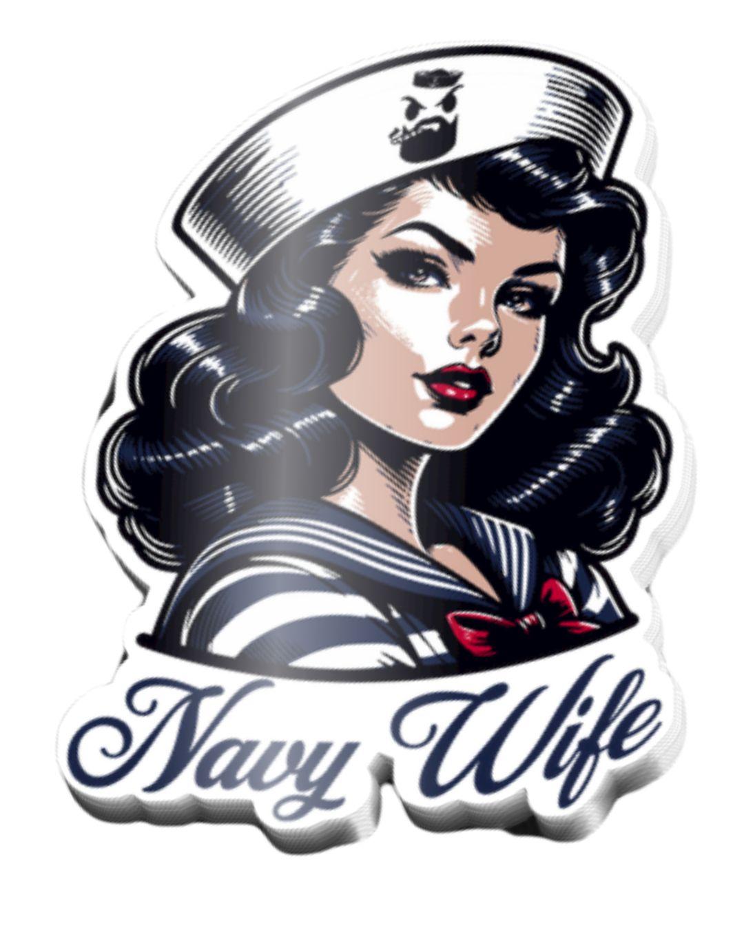 Navy Wife Sticker