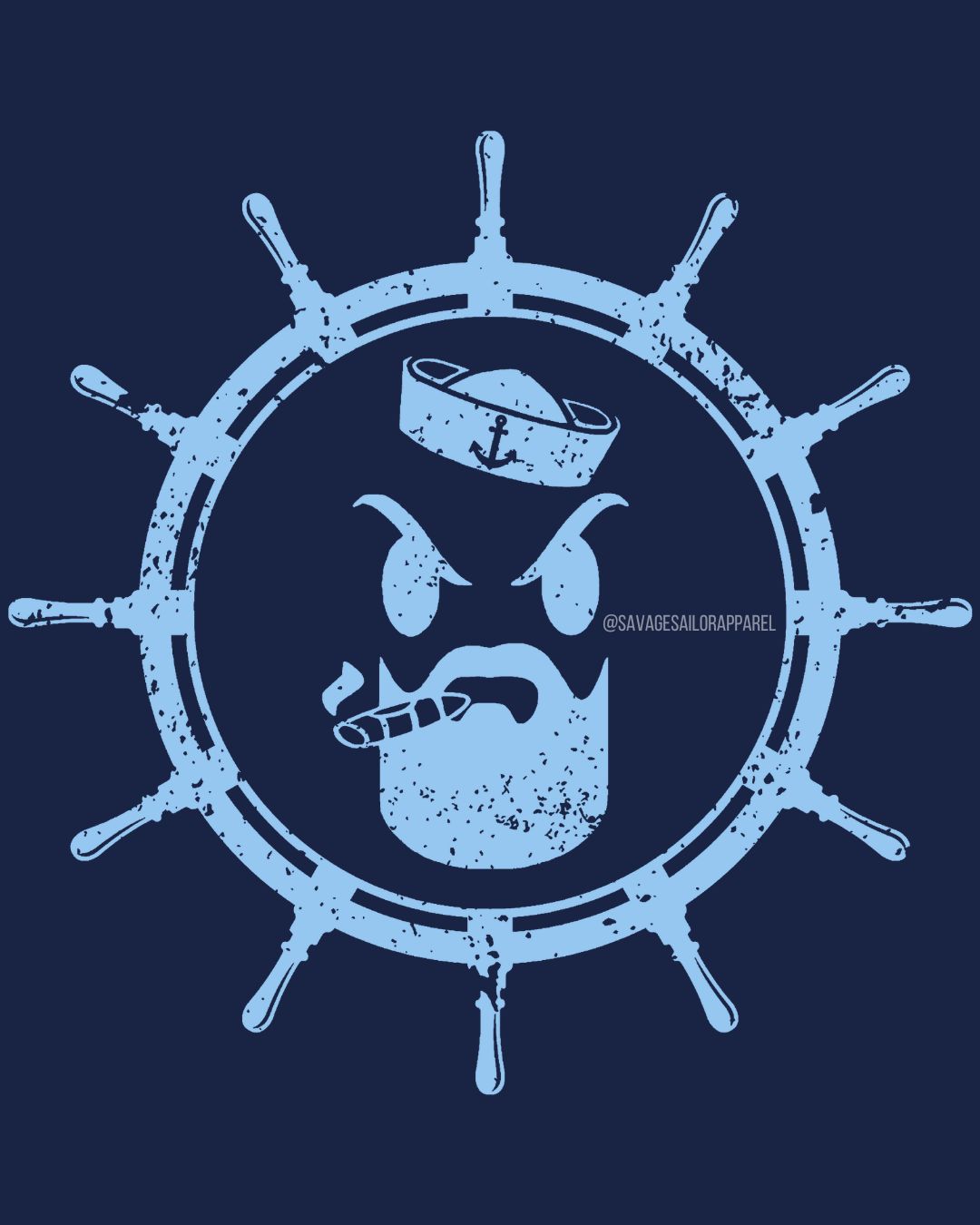 Savage Shark T-Shirt - Midnight Navy