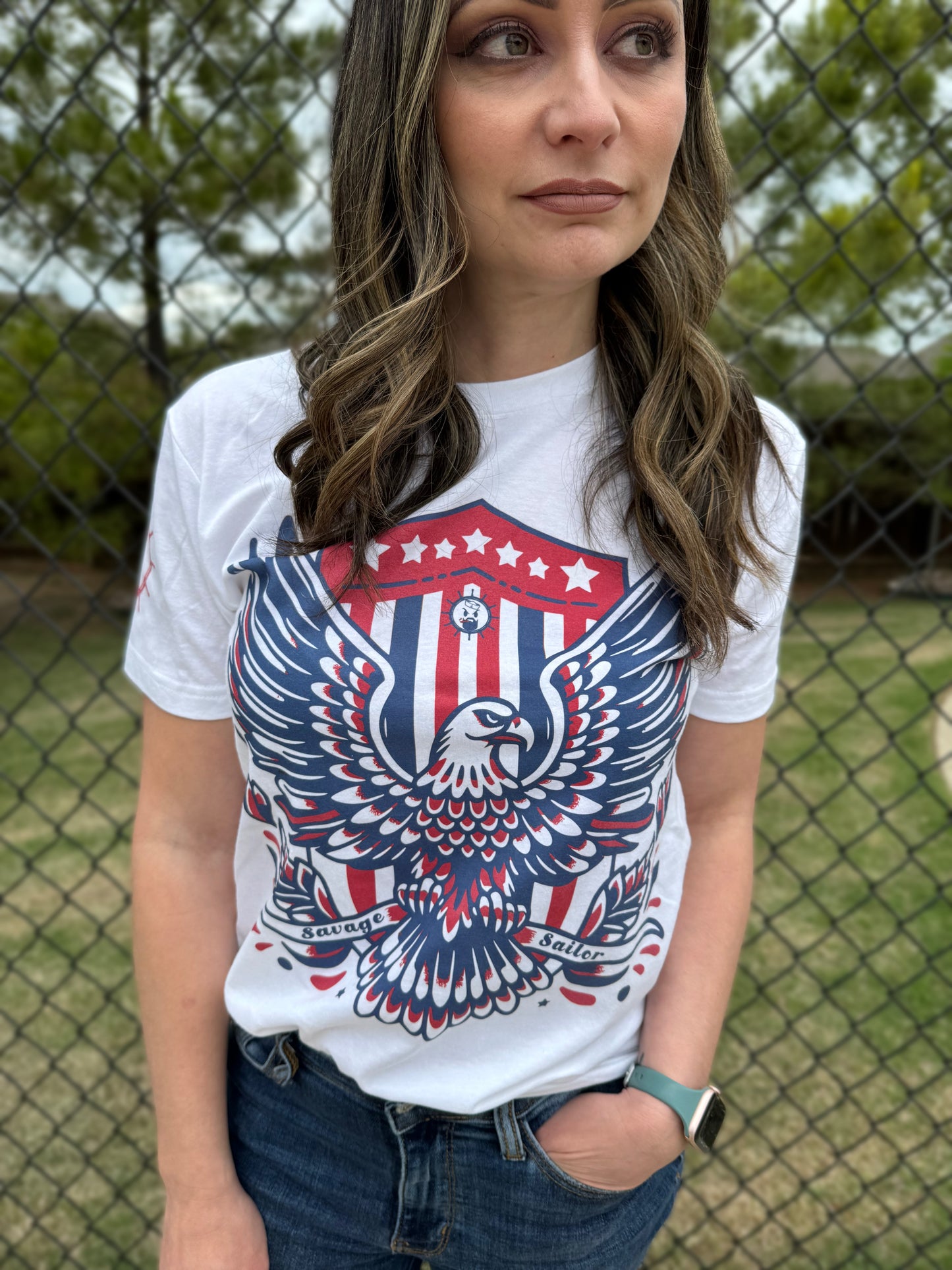 Free Bird Front T-Shirt - White