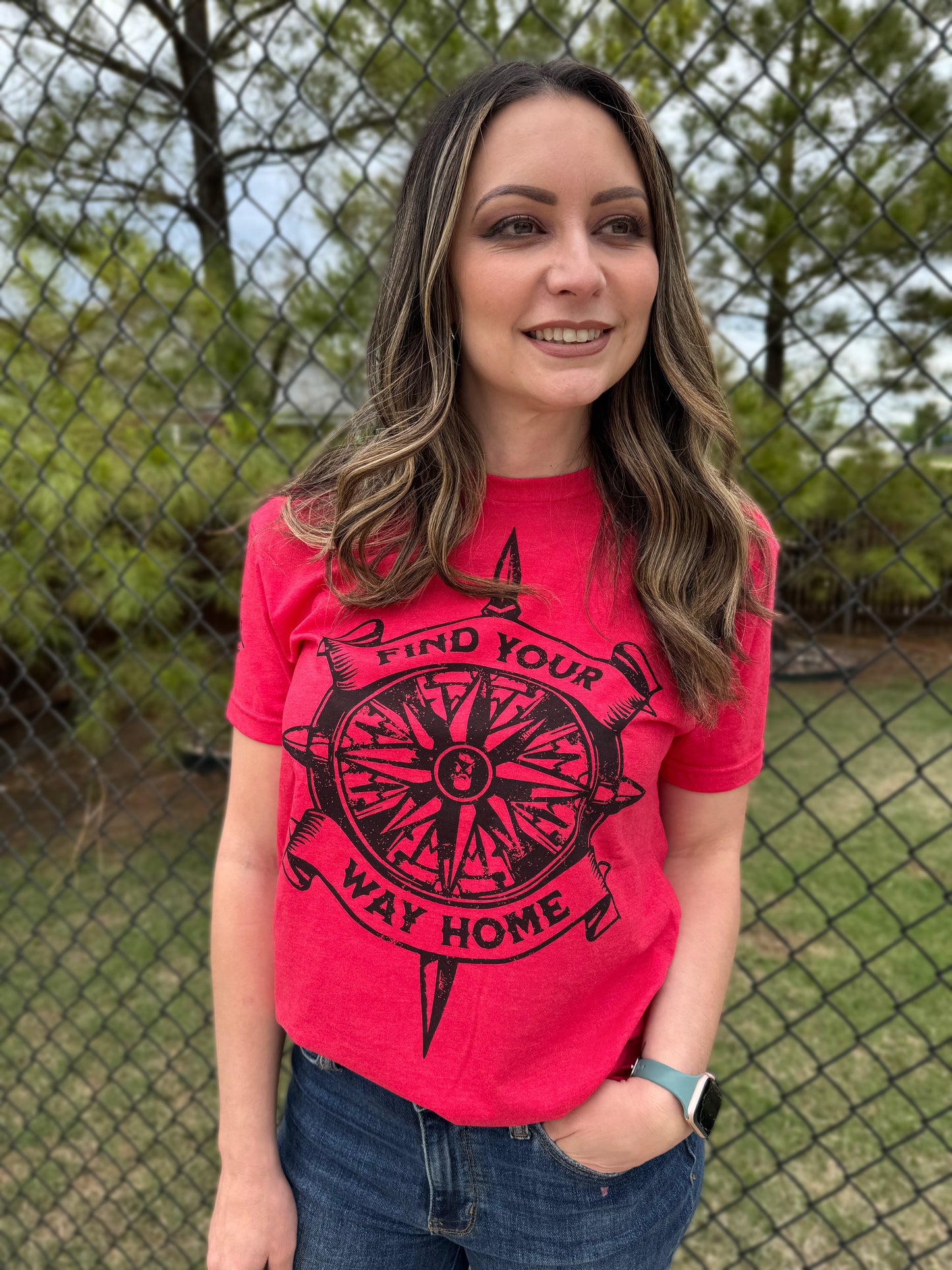 Find Your Way Home T-Shirt - Red