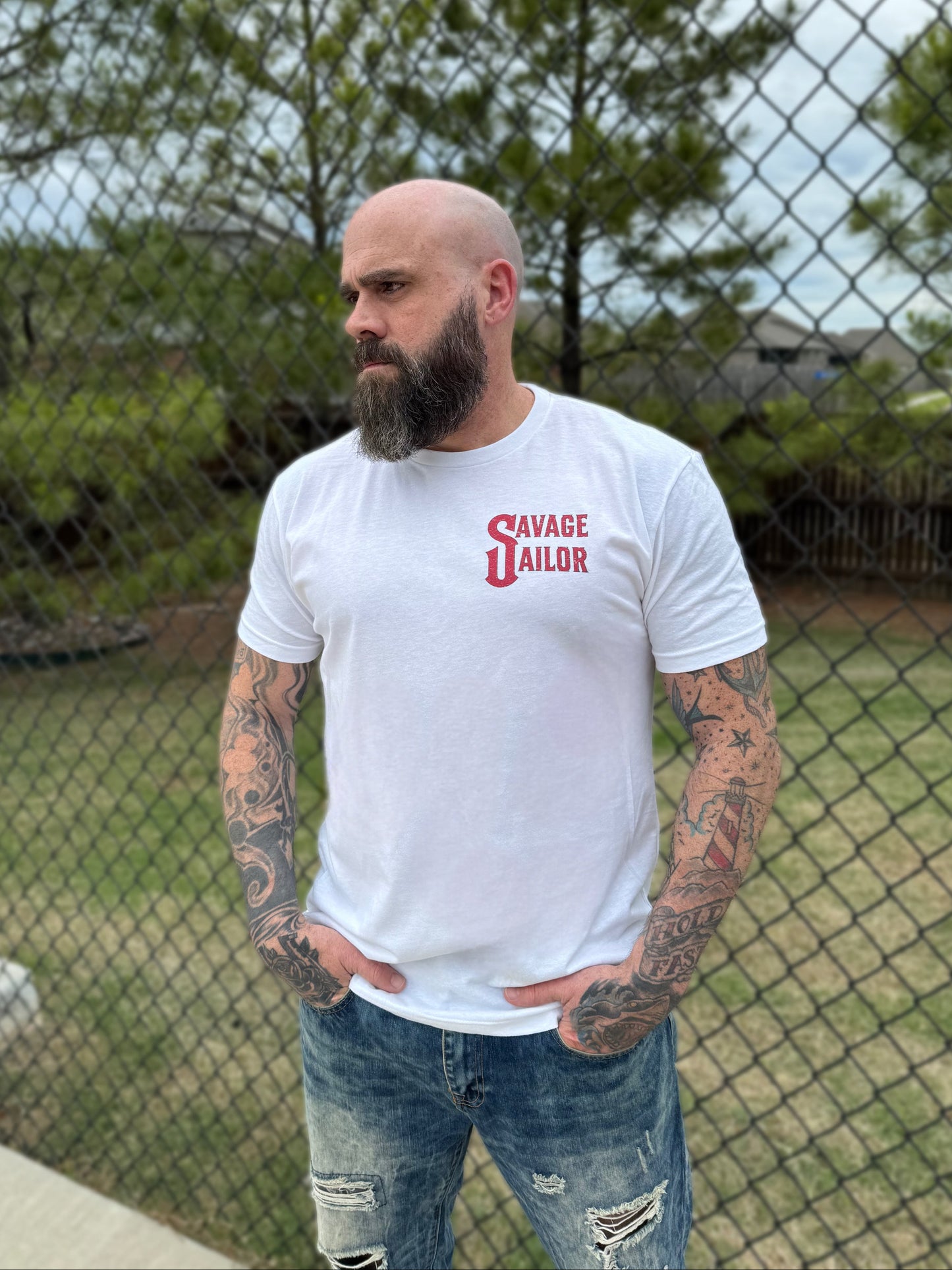 Free Bird Back T-Shirt - White