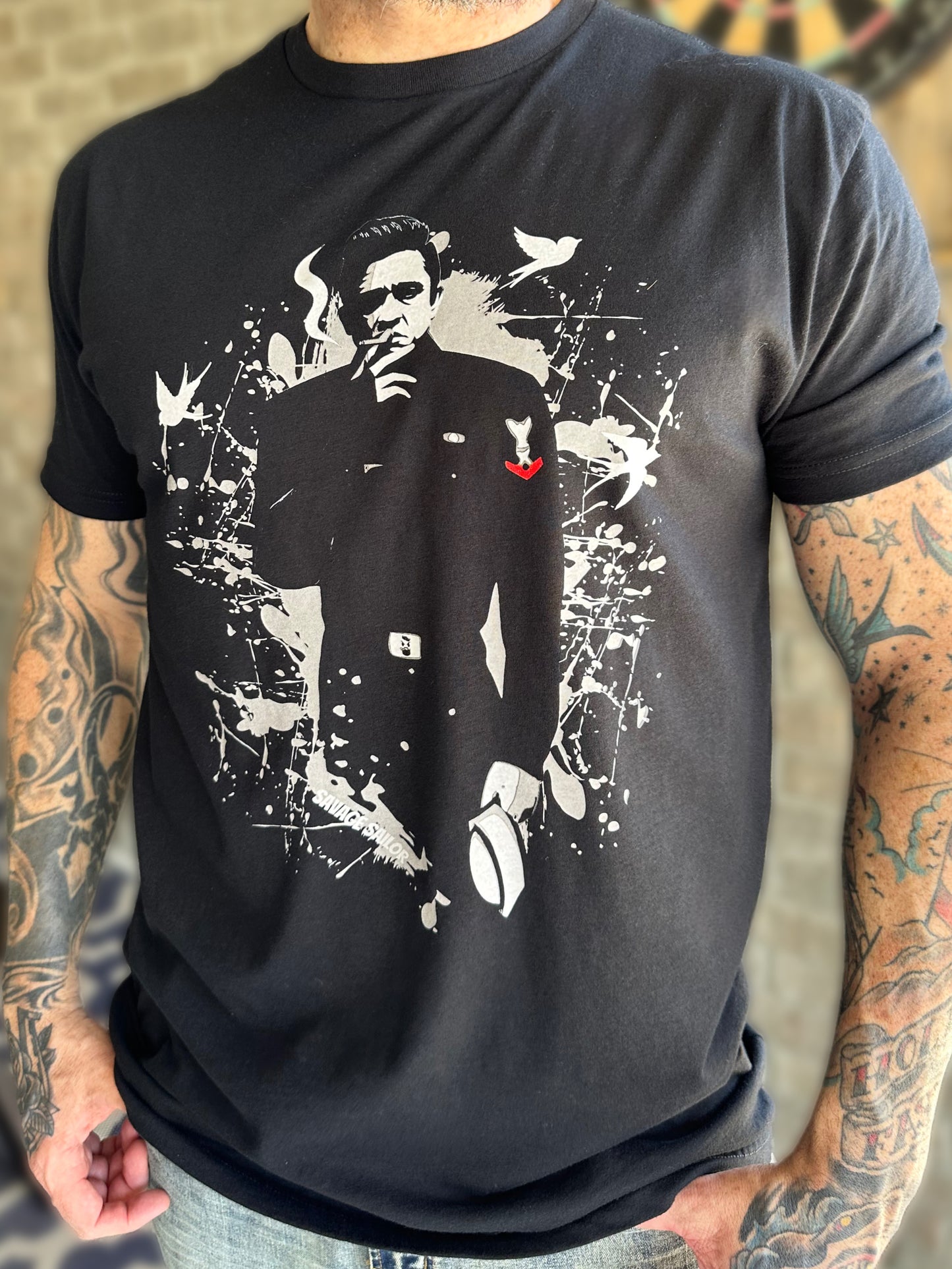 Sailor in Black T-Shirt - Black