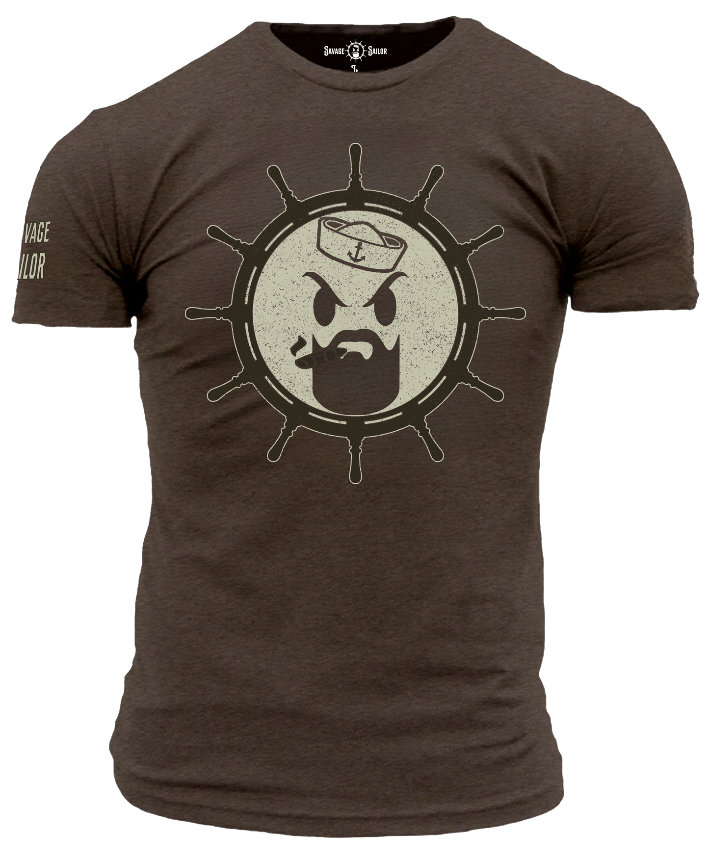 Savage Sailor Logo T-Shirt -Espresso