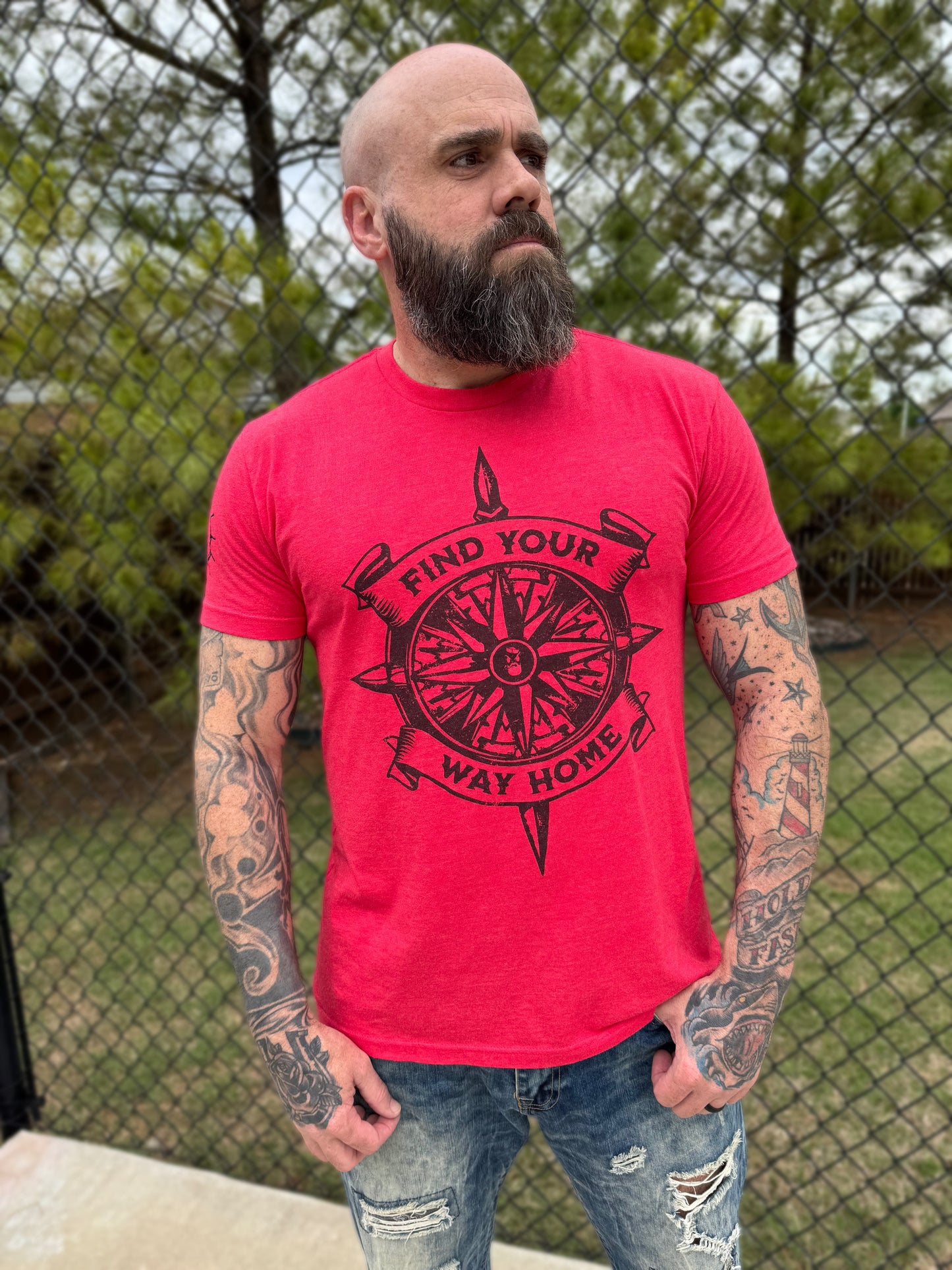 Find Your Way Home T-Shirt - Red