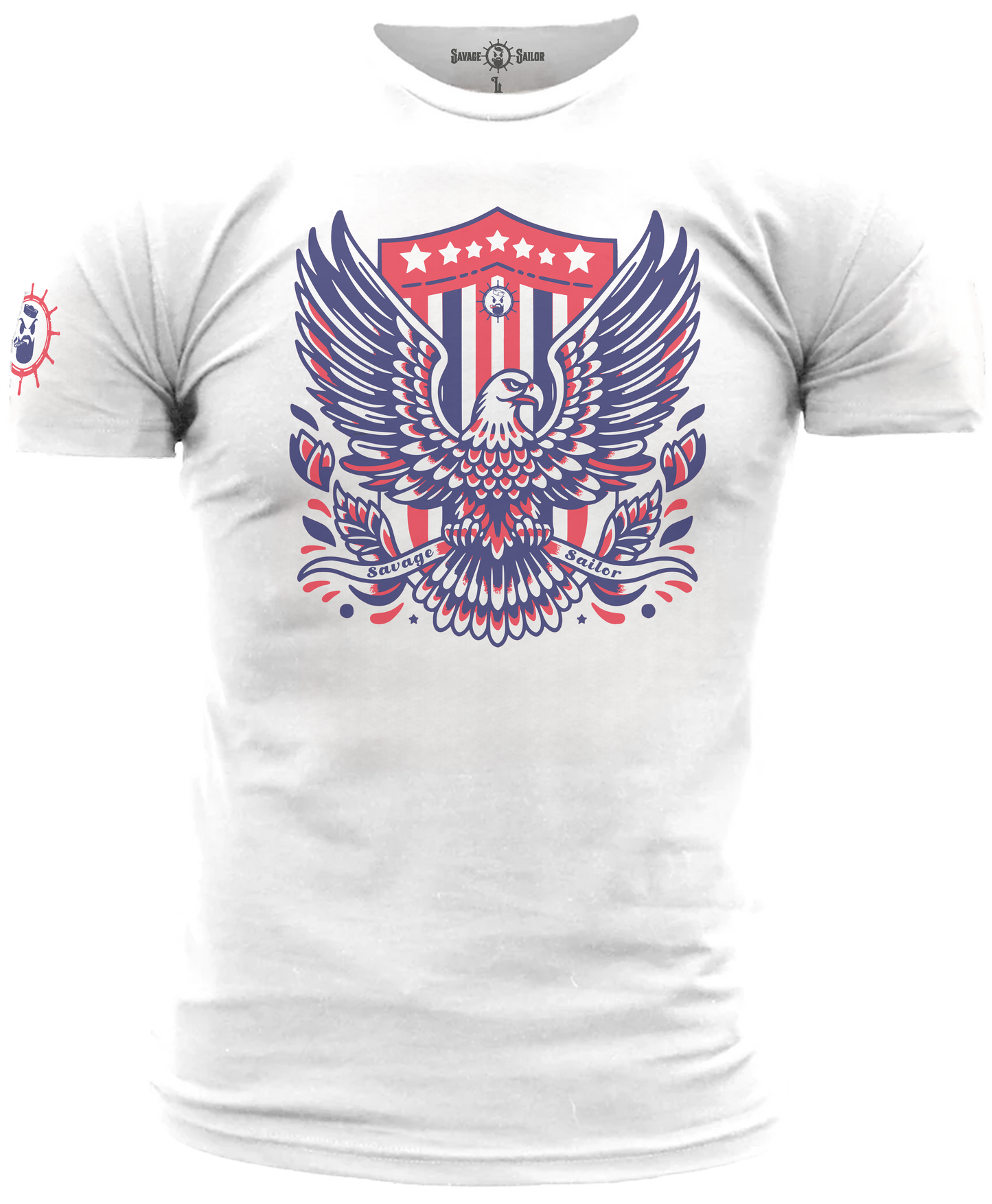 Free Bird Front T-Shirt - White