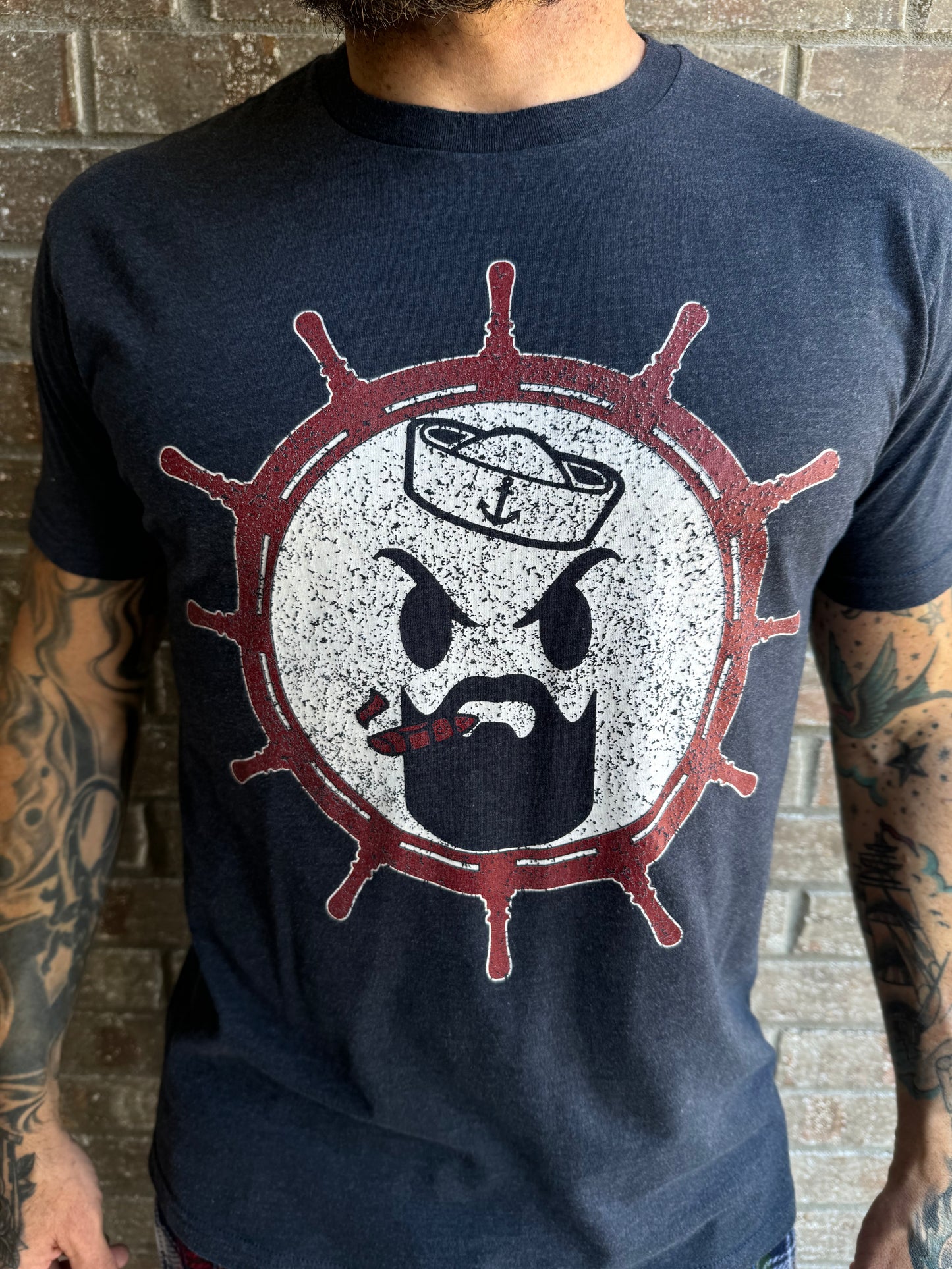 Savage Sailor Logo T-Shirt -Midnight Navy