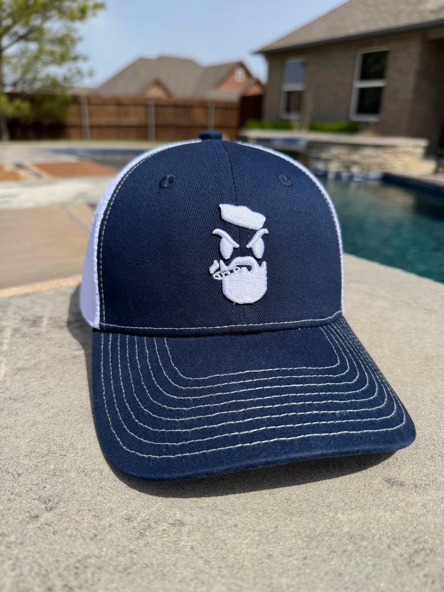 Savage Sailor Logo Hat – Navy & White