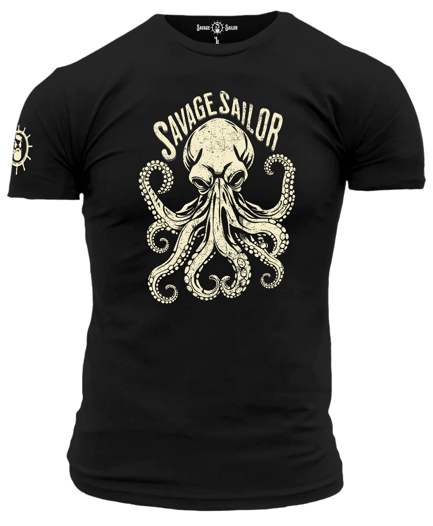 Octopus Odyssey T-Shirt - Black