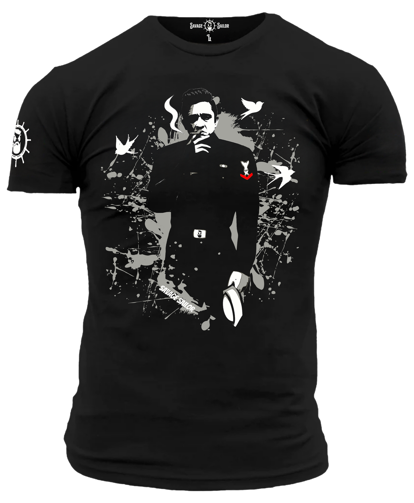 Sailor in Black T-Shirt - Black