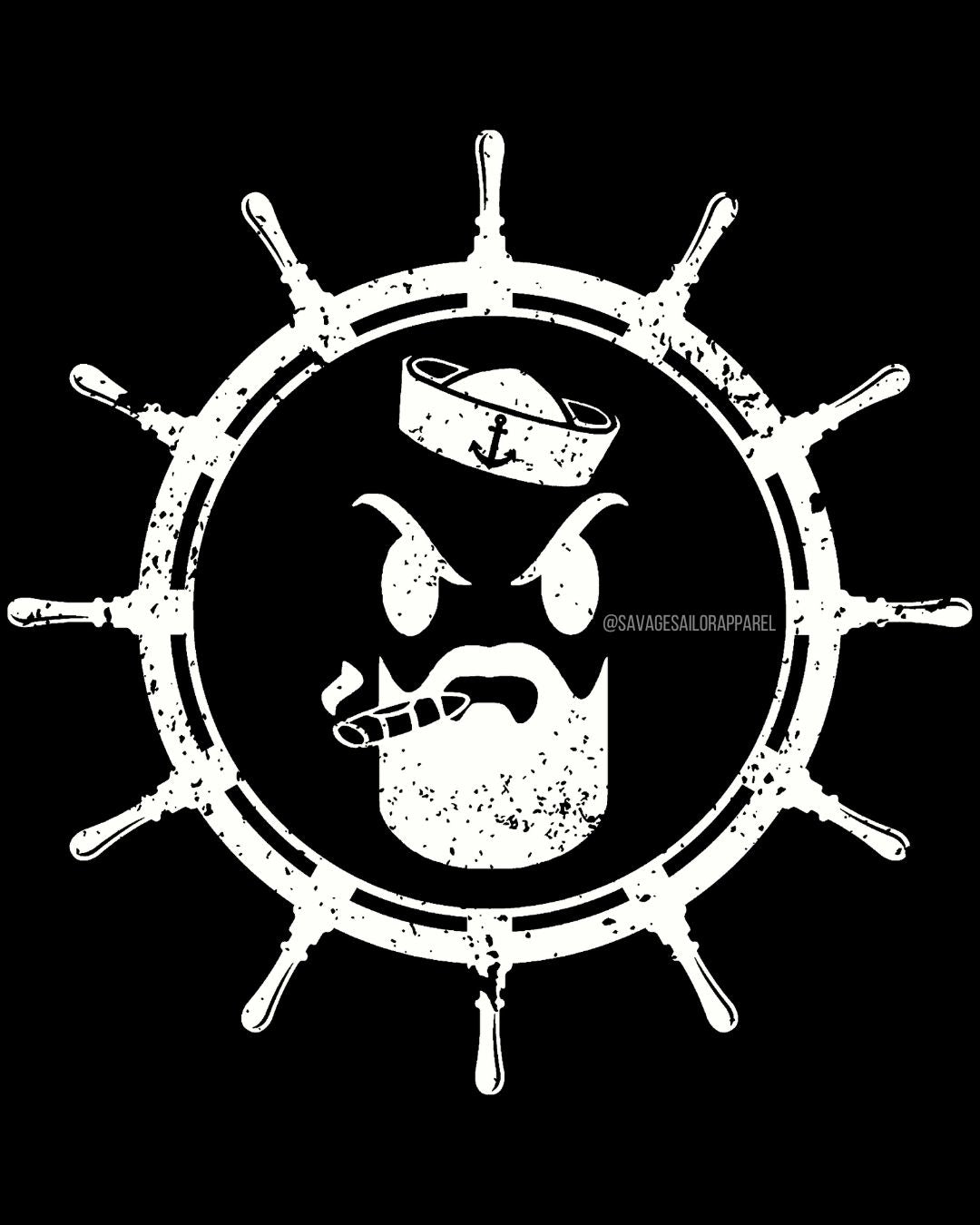 Sailor in Black T-Shirt - Black
