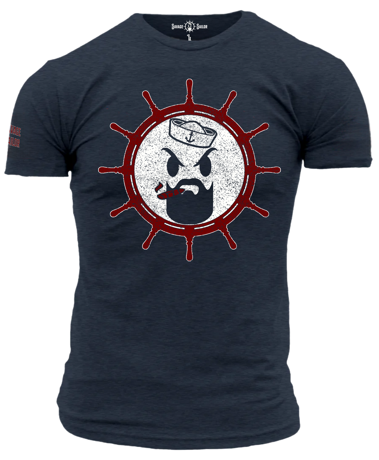 Savage Sailor Logo T-Shirt -Midnight Navy