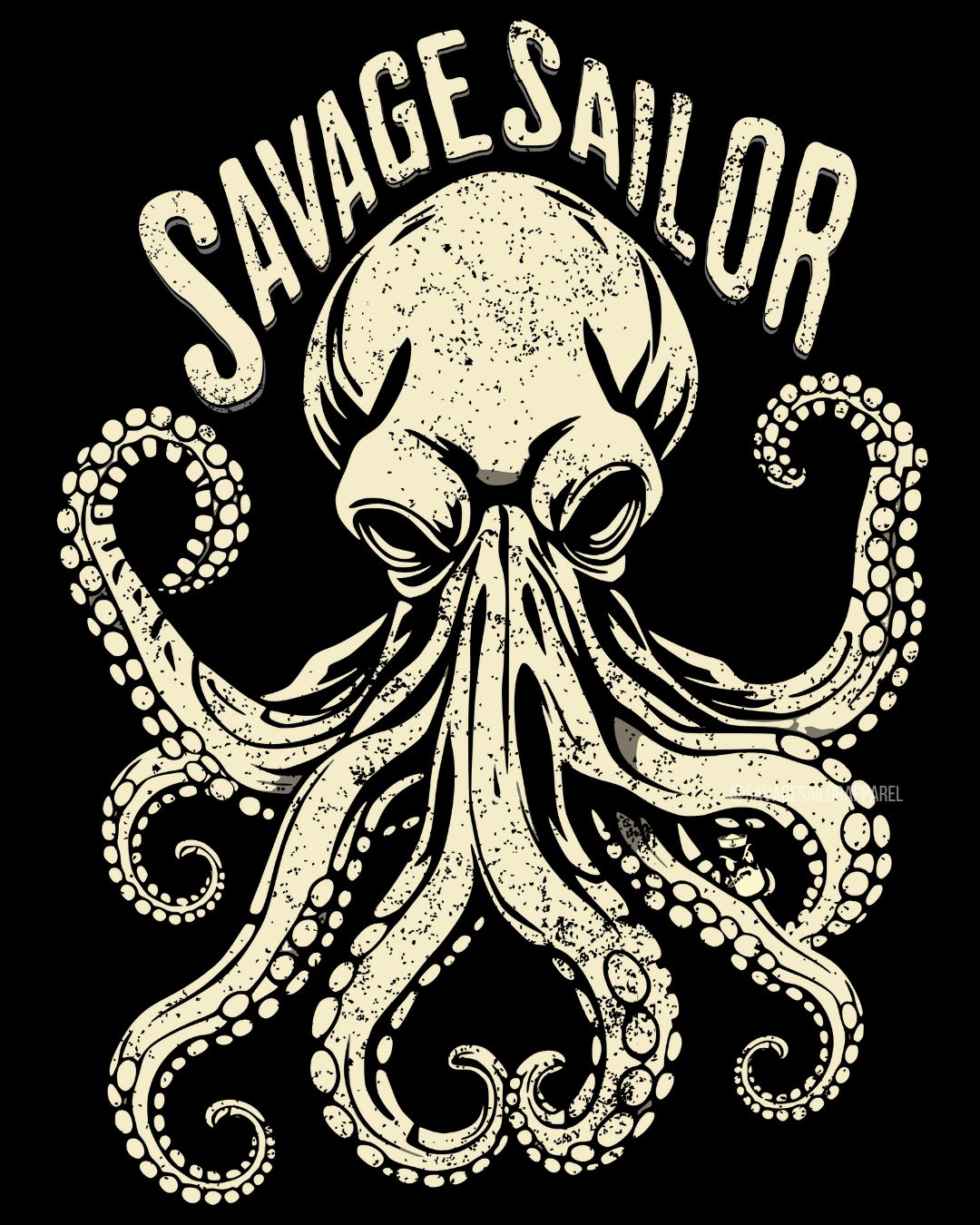 Octopus Odyssey Men's Tank Top- Black