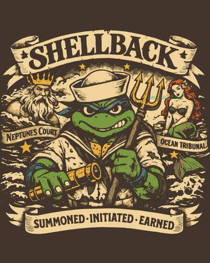 PRE-ORDER-The Shellback T-Shirt -Espresso