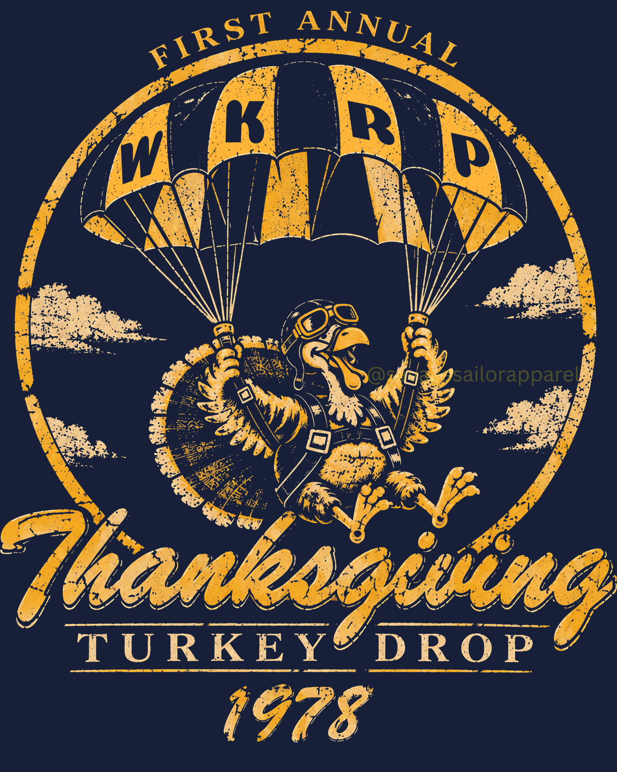 PRE-ORDER ONLY! Thanksgiving Turkey Drop - Midnight Navy