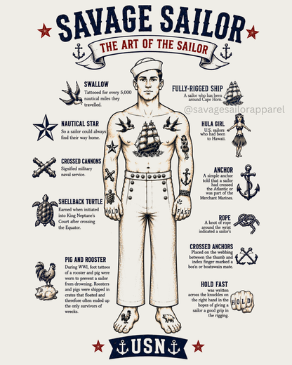 Art of the Sailor T-Shirt - Bone