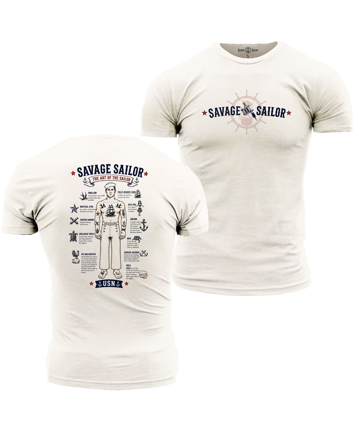 Art of the Sailor T-Shirt - Bone