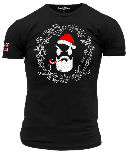 Savage Santa T-Shirt - Black