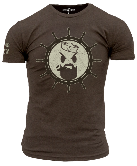 Savage Sailor Logo T-Shirt -Espresso