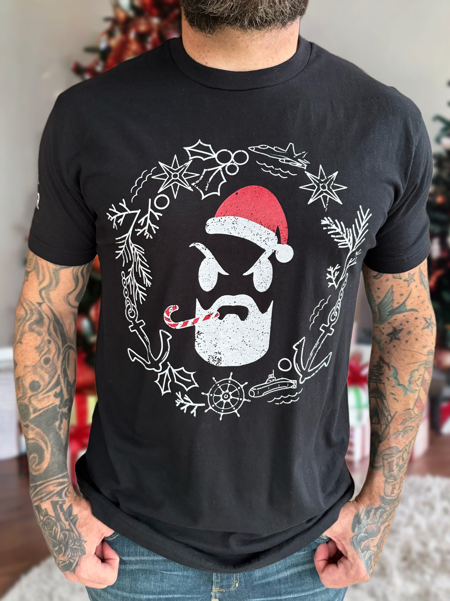 Savage Santa T-Shirt - Black