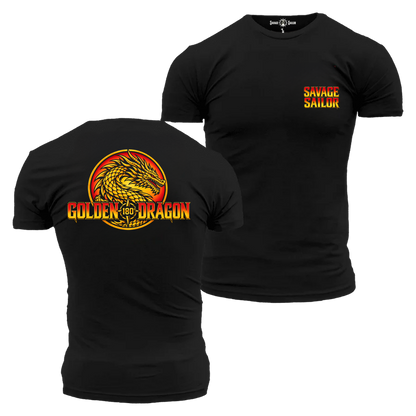 PRE-ORDER Order of the Golden Dragon T-Shirt (back) - Black (FREE Matching Sticker)