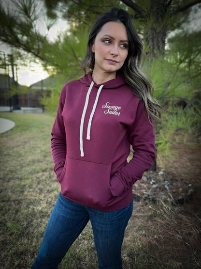 PRE-ORDER! Navy Wife Hoodie- Maroon Pre-Orders will close Saturday November 8th, and ship out early December.
