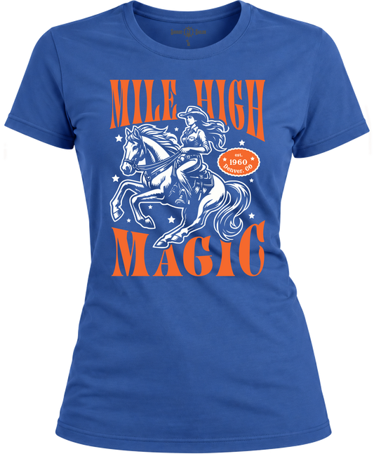PRE ORDER Mile High Magic Vintage T-Shirt - Cool Blue
