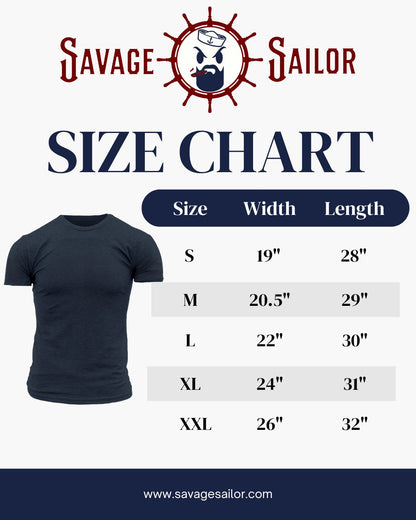 Savage Sailor Logo T-Shirt - Midnight Navy