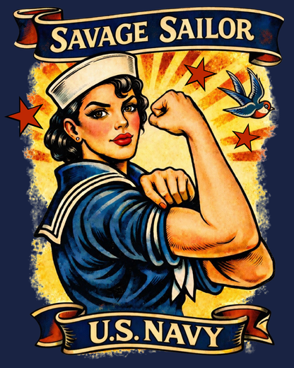 Savage Susie Men's T-Shirt - Midnight Navy