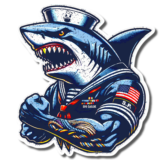 Savage Shark Sticker