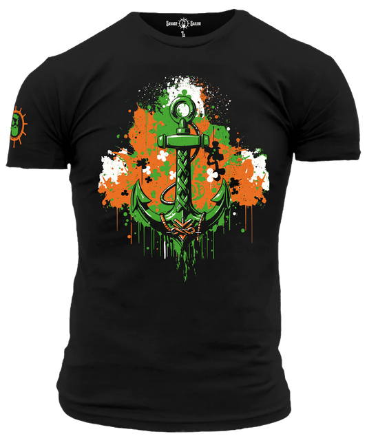 Irish Anchor T-Shirt - Black